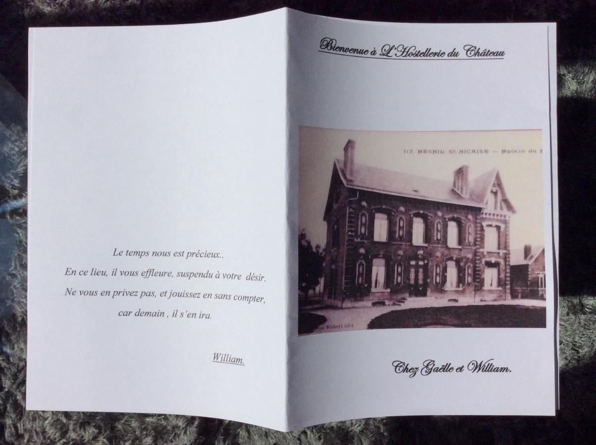 L'Hostellerie Du Chateau Mesnil-Saint-Nicaise Bagian luar foto